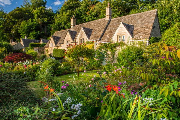Cotswold Cottage, Bibury Picture Board by David Ross