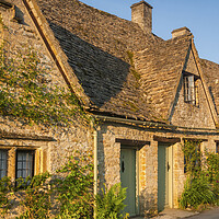 Buy canvas prints of Bibury Cottages, Arlington Row by David Ross