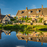 Buy canvas prints of Lower Slaughter, Gloucestershire Cotswolds by David Ross