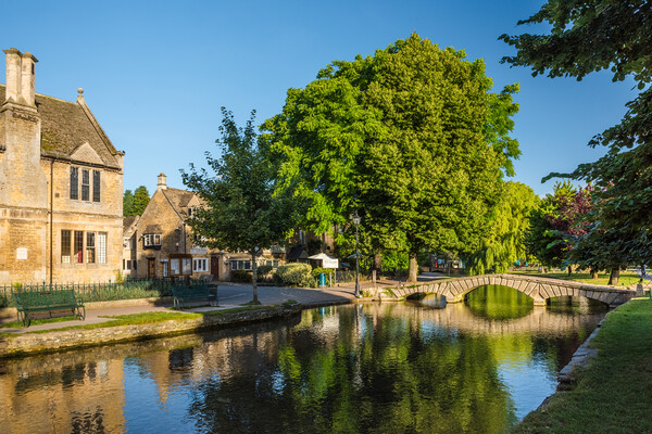 River Windrush, Bourton-on-the-Water Picture Board by David Ross