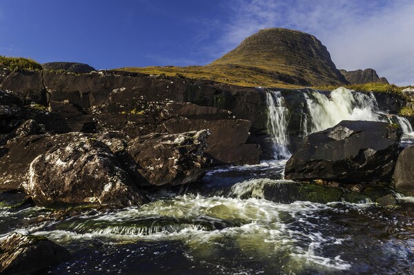 Pass of the Cattle Waterfall, Wester Ross Picture Board by David Ross