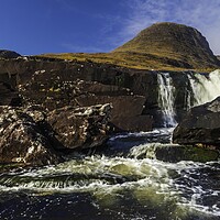Buy canvas prints of Pass of the Cattle Waterfall, Wester Ross by David Ross