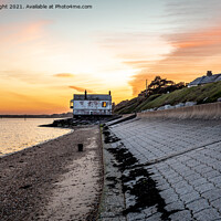 Buy canvas prints of The Boathouse At Lepe and a glorious sky by Sue Knight