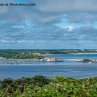Buy canvas prints of A view of Mudeford from Hengistbury Head by Sue Knight