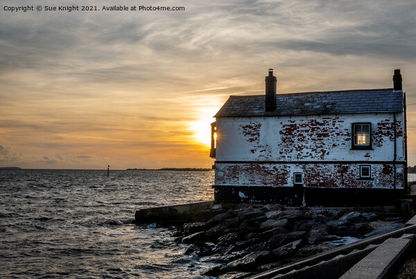 Golden light and Lepe watch house Picture Board by Sue Knight