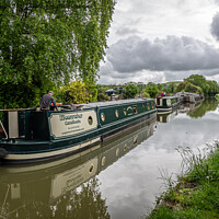 Buy canvas prints of On the canal at Honeystreet, Wiltshire by Sue Knight