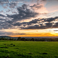 Buy canvas prints of Sunset over Blackmore Vale Valley by Sue Knight