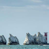 Buy canvas prints of  A view of the Needles off  the Isle of Wight  by Sue Knight
