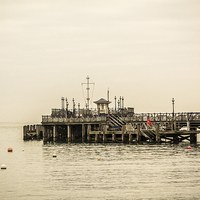 Buy canvas prints of  Swanage pier,Dorset by Sue Knight