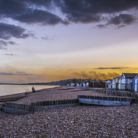 Buy canvas prints of An evening fishing at Calshot by Sue Knight