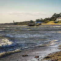 Buy canvas prints of  A bright and breezy day at Lepe beach,Hampshire by Sue Knight