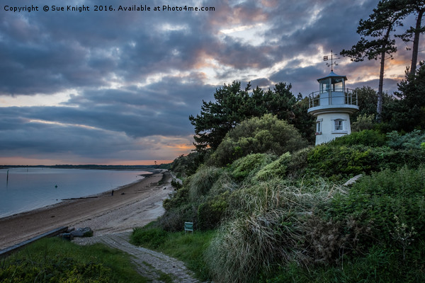 A moody view of the Millennium Lighthouse at Lepe  Picture Board by Sue Knight