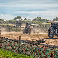 Buy canvas prints of The Great Dorset Steam Fair steam engines by Sue Knight