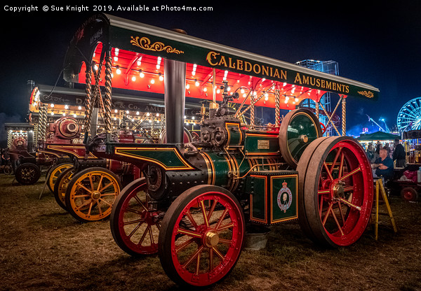 Showmans Engine at the Great Dorset Steam Fair Picture Board by Sue Knight