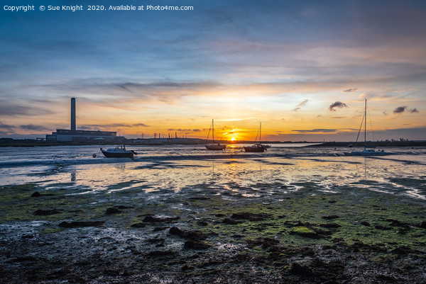 Sunset at Calshot, Hampshire Picture Board by Sue Knight