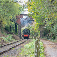 Buy canvas prints of Steam Train leaving Bitton, Avon Valley Railway by Sue Knight
