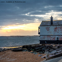 Buy canvas prints of The Boathouse at Lepe, Hampshire by Sue Knight