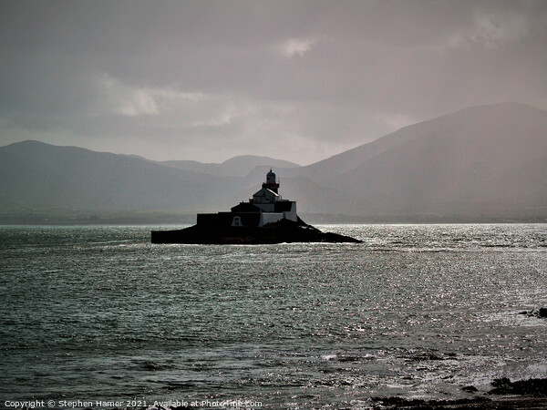 Fenit Lighthouse Picture Board by Stephen Hamer
