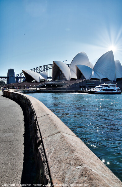 Sydney Opera House and Bridge Picture Board by Stephen Hamer
