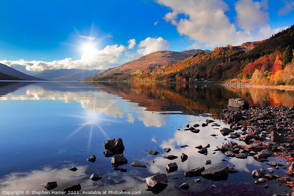 Loch Earn in Autumn Picture Board by Stephen Hamer