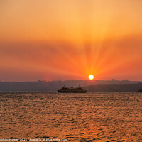 Buy canvas prints of Manly (Sydney) Ferry Sunset by Stephen Hamer