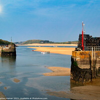 Buy canvas prints of Padstow Harbour and the River Camel by Stephen Hamer