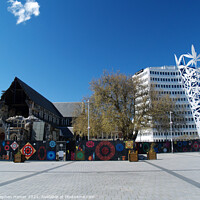 Buy canvas prints of Cathedral Square Christchurch by Stephen Hamer