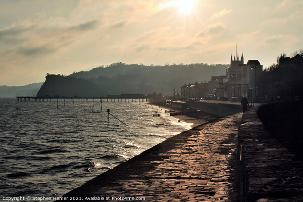 Teignmouth in the Golden Hour Picture Board by Stephen Hamer