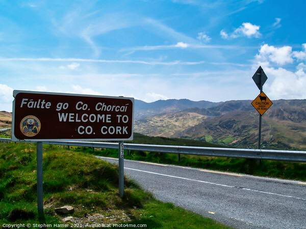 Welcome To County Cork Picture Board by Stephen Hamer