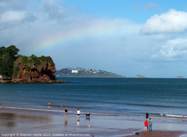 Rainbow over the Bay Picture Board by Stephen Hamer