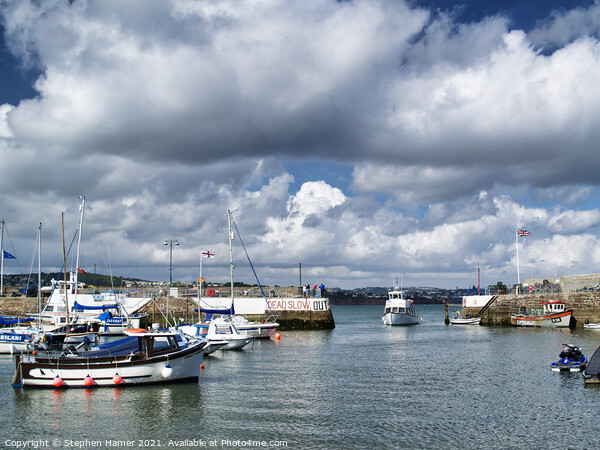 Heavy clouds over the Harbour Picture Board by Stephen Hamer