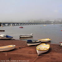 Buy canvas prints of Rowing Boats on the River Teign by Stephen Hamer