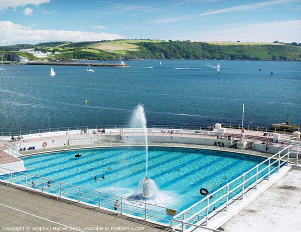 Tinside Lido Plymouth  Picture Board by Stephen Hamer