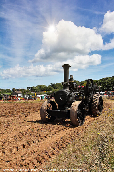 Ploughing Engine Margaret Picture Board by Stephen Hamer