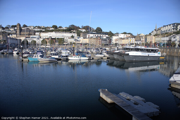 Torquay Harbour Picture Board by Stephen Hamer