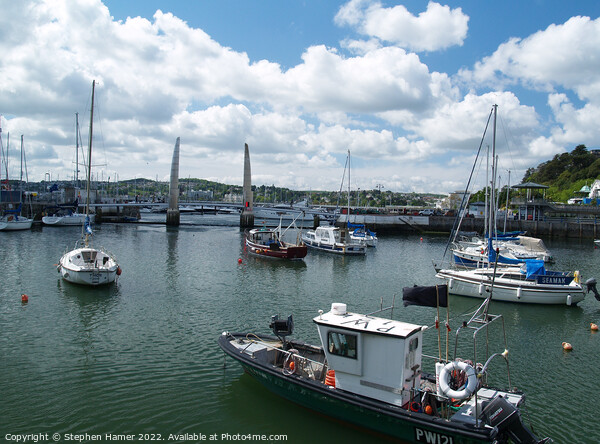 Inner Harbour Torquay Picture Board by Stephen Hamer