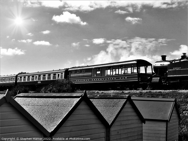 Vintage Steam Train Journey Picture Board by Stephen Hamer