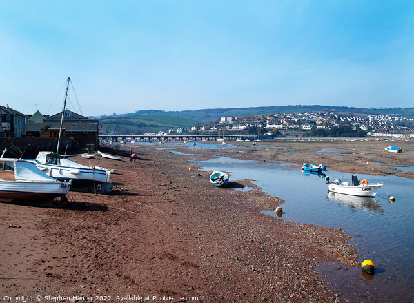 River Teign Crossing Picture Board by Stephen Hamer