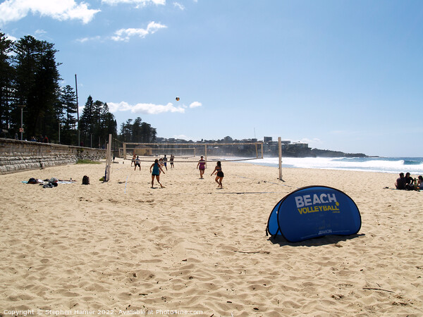 Beach Volleyball Manly Picture Board by Stephen Hamer