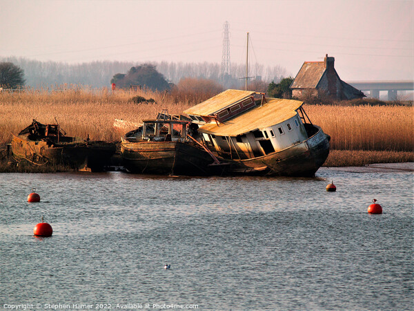 The Haunting Beauty of Abandoned Boats Picture Board by Stephen Hamer