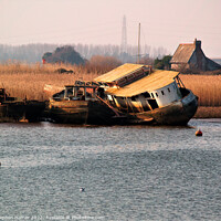 Buy canvas prints of The Haunting Beauty of Abandoned Boats by Stephen Hamer