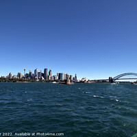 Buy canvas prints of Sydneys Majestic Harbour A Panoramic View by Stephen Hamer