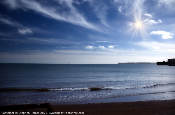 Radiant Sunrise over Tor Bay Picture Board by Stephen Hamer