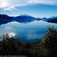 Buy canvas prints of Serenity of SnowCapped Lake by Stephen Hamer