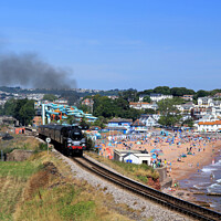 Buy canvas prints of Majestic Steam Train on the English Riviera by Stephen Hamer