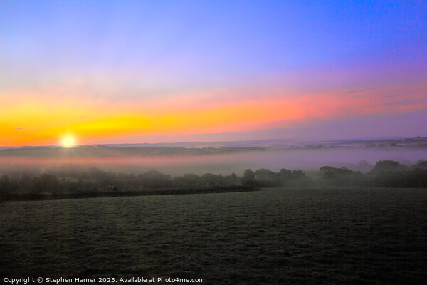 Enchanting Cornish Sunrise Picture Board by Stephen Hamer