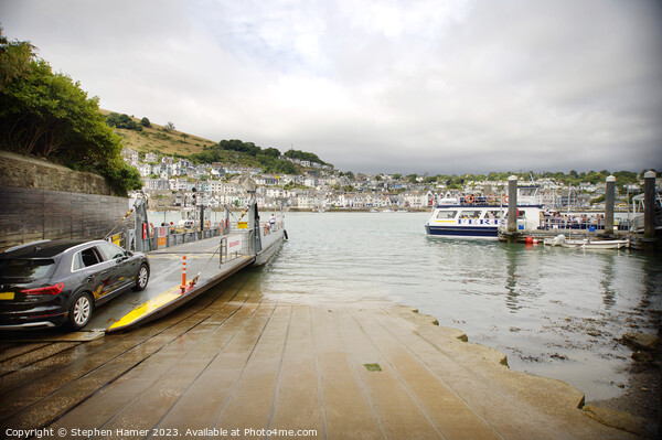 Smooth Sailing on the Dartmouth Lower Ferry Picture Board by Stephen Hamer
