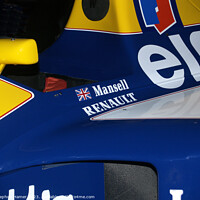 Buy canvas prints of Nigel Mansell's Racing Car by Stephen Hamer