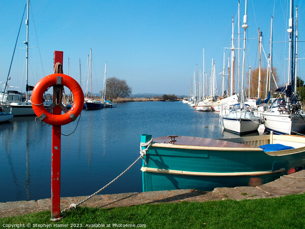 Serenity on the Exeter Ship Canal Picture Board by Stephen Hamer