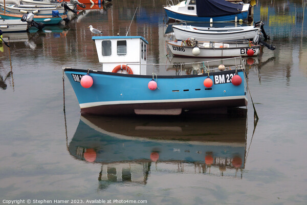 Harbour Reflection Picture Board by Stephen Hamer